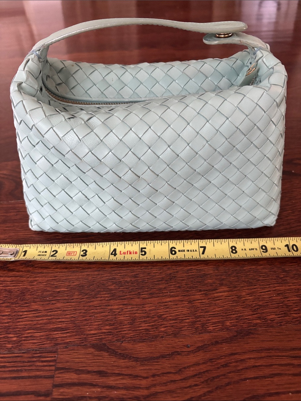 Bottega Veneta Top-Handle Bag in Light Blue-Green